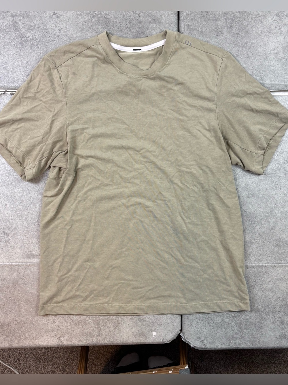 Lululemon zeroed in short sleeve shirt sheer oak tan brown small